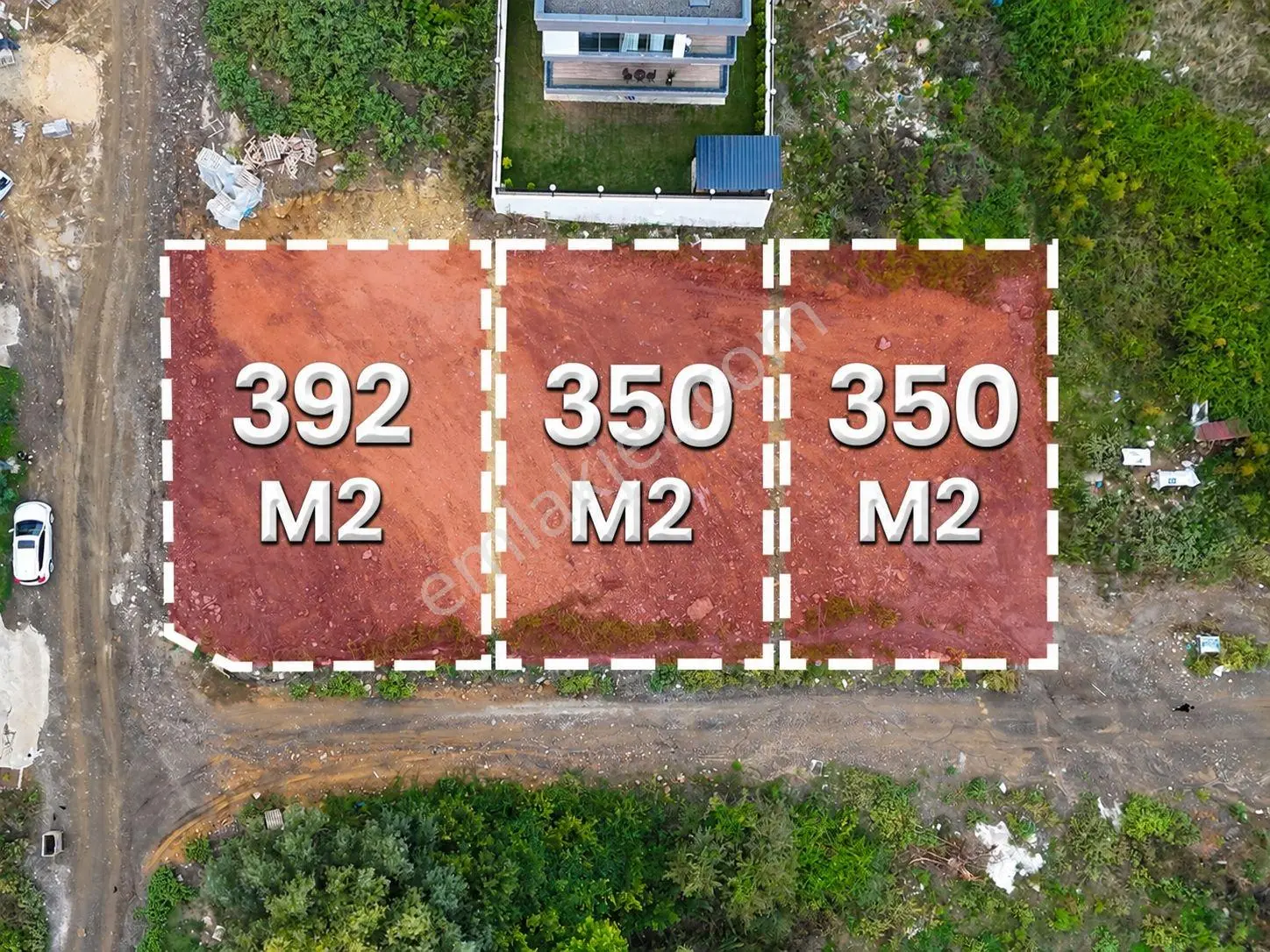 Alanlı 3 Parsel Villa/kat Karşılığı - Satılık/takasa Uygun Arsa — fotoğraf 3