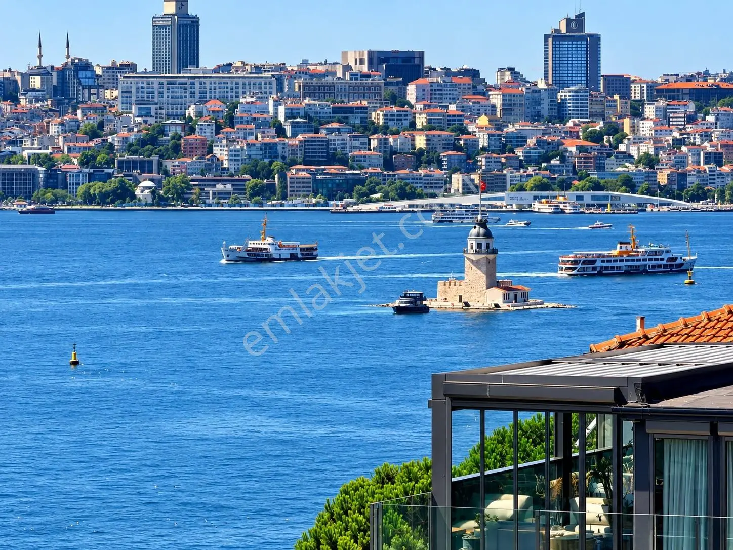 Kız Kulesi | Tarihi Yarımada | Galata | Boğaz Manzaralı 2+1 — fotoğraf 14