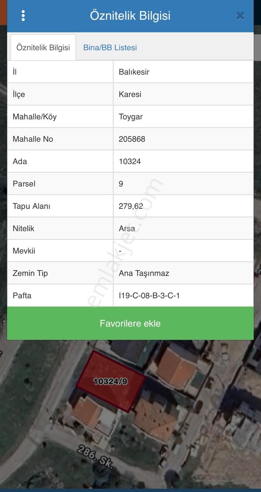 Balcity-karesi Toygar Mah. İmarlı 279 M² Satılık Arsa — fotoğraf 4