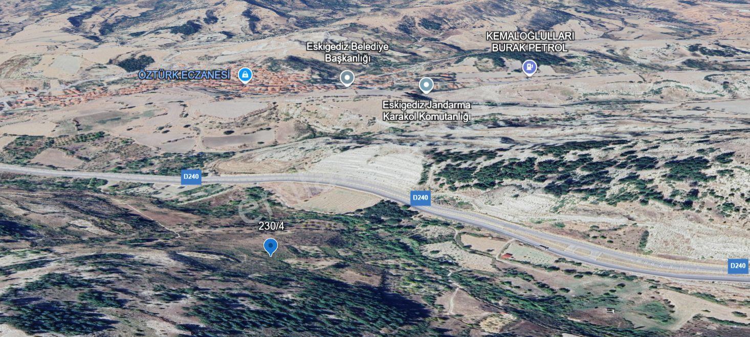 Eskı Gedız Hısarda 14362 M2 Kadastral Cepheli Satılık Arazi — fotoğraf 7