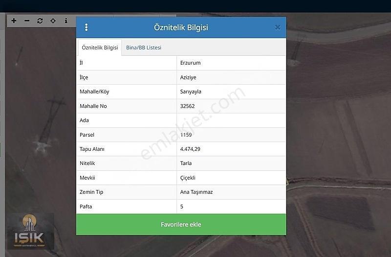 Işık Gayrimenkul'den Ilıca Sarıyayla Mahallesin'de Satılık Tarla — fotoğraf 2