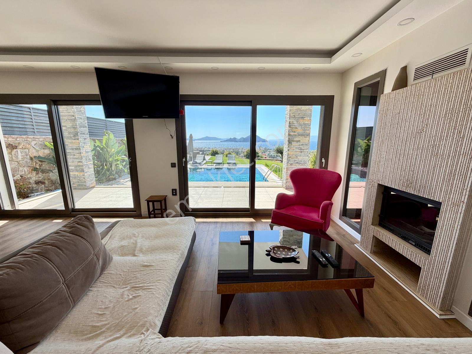 Bodrum Kadıkalesi'nde Muhteşem Deniz Manzaralı Havuzlu Villa — fotoğraf 19
