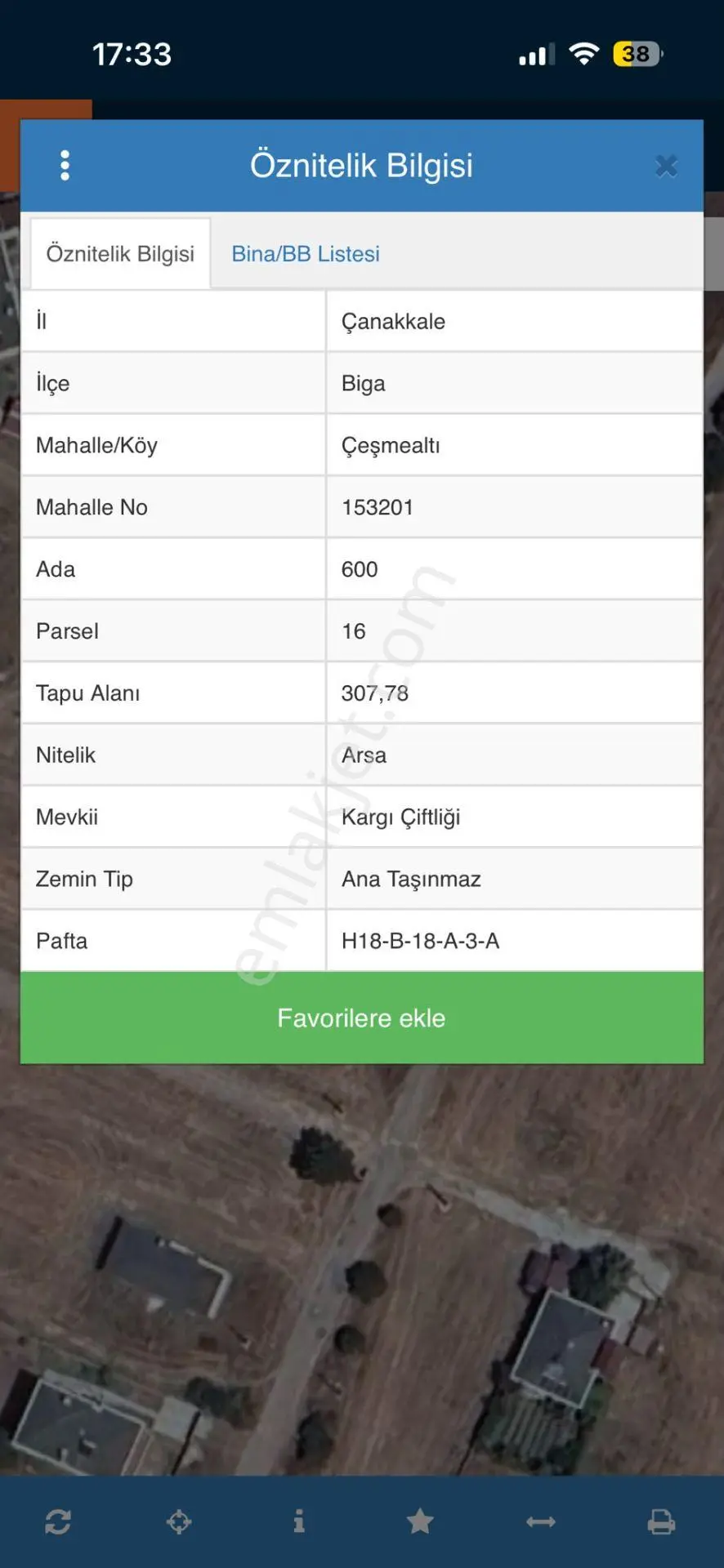 Çanakkale Biga'da 307m2 Satılık Arsa — fotoğraf 4