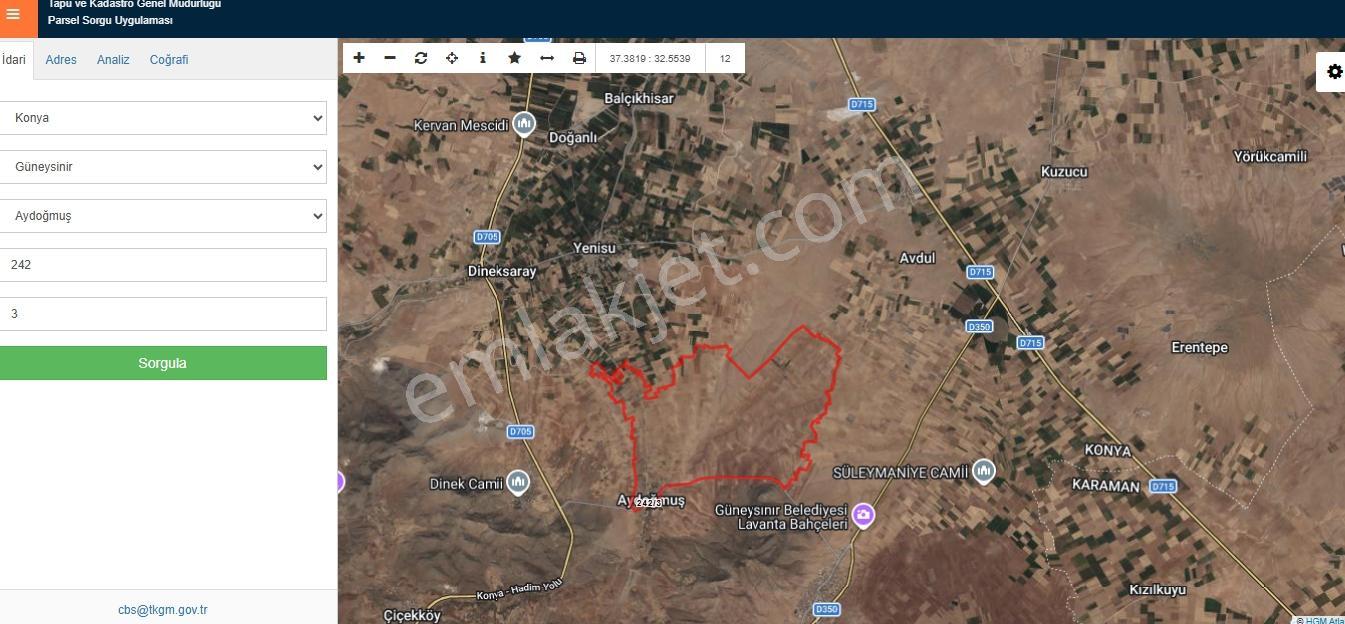 Güneysınır Aydoğmuş 476,76 M2 Arsa+ Ev — fotoğraf 2