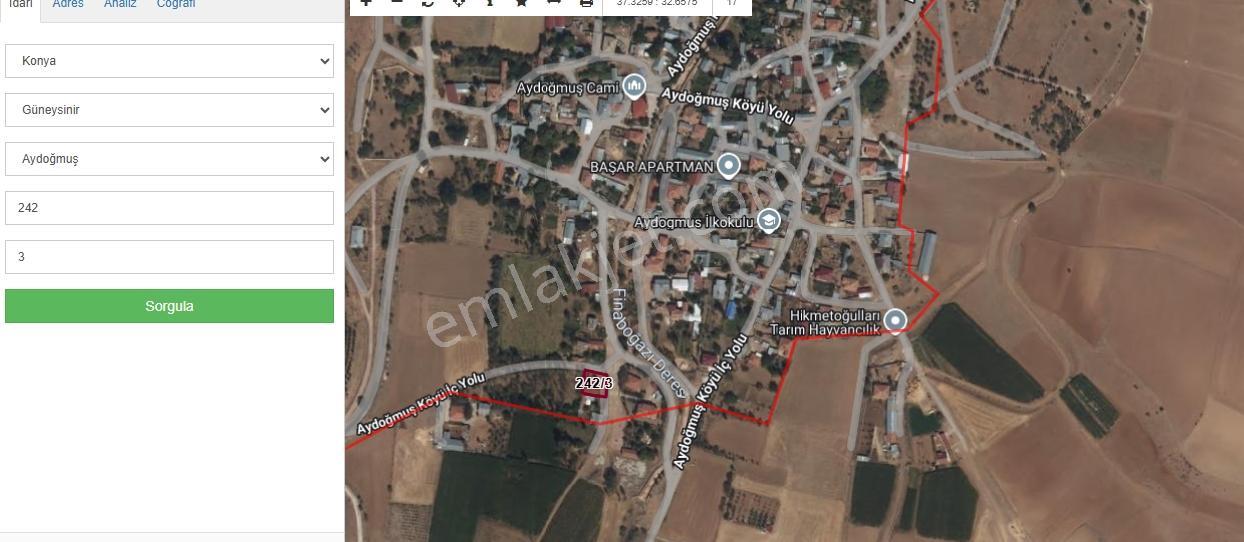 Güneysınır Aydoğmuş 476,76 M2 Arsa+ Ev — fotoğraf 3