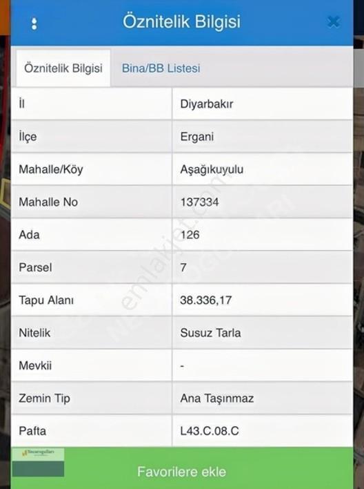 Necaroğullarından Elazığ Yoluna Sıfır 9.5 Dömüm Arsa