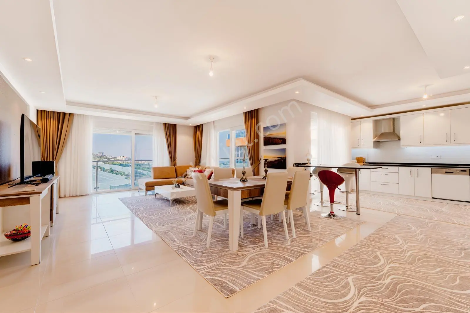 Alanya'da Granada Rezidansta 3+1 Eşyalı Dubleks Daire — fotoğraf 2