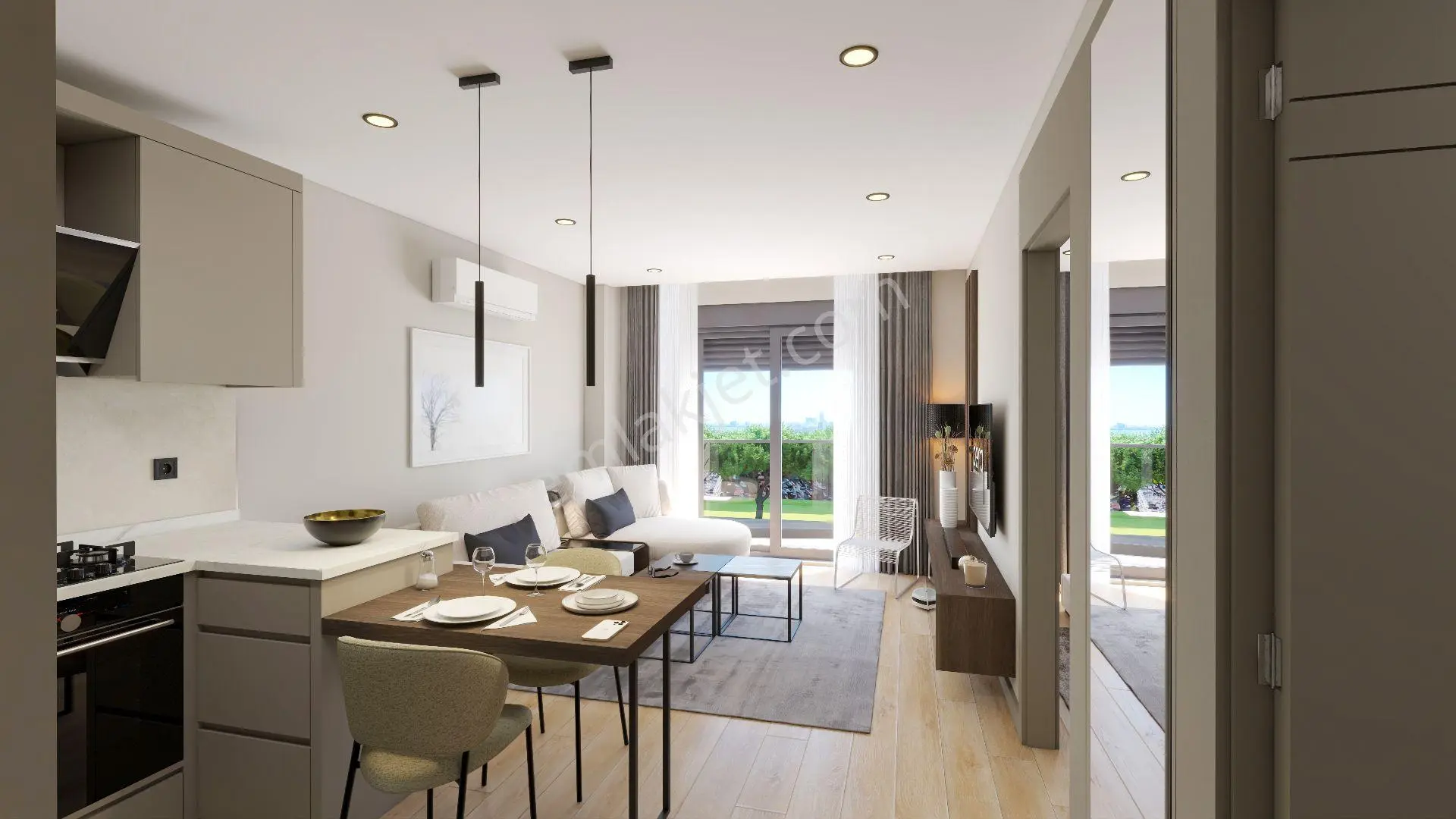 Otel Konseptli Sitede Lüks 1+1 Daireler