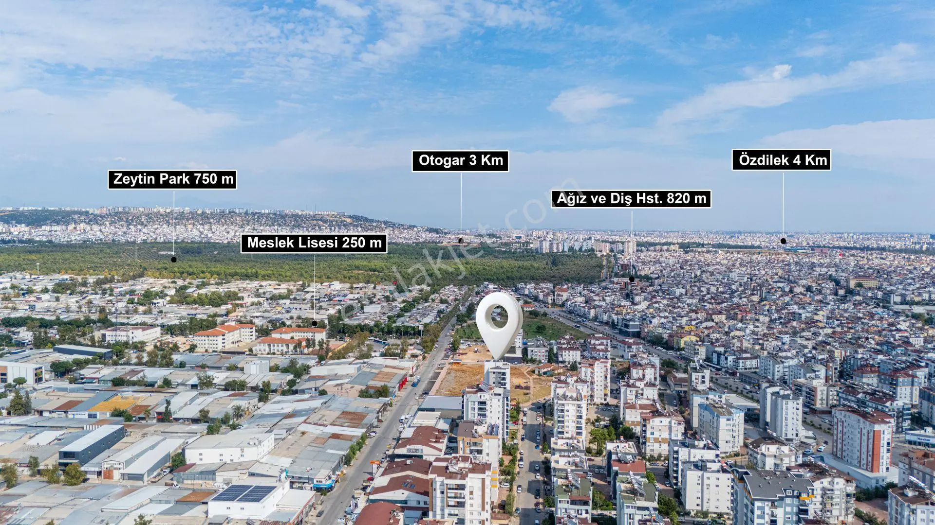 Kepez Şafak Mah.2+1 Arakat-site-yeni Bina-deniz Şehir Manzaralı — fotoğraf 13