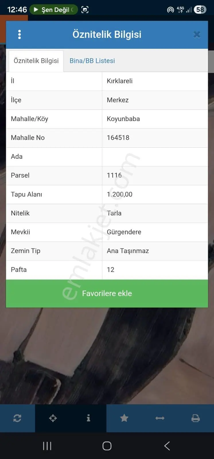 Kırklareli Koyunbaba'da Doğa Manzaralı 1200 M² Satılık Tarla — fotoğraf 7