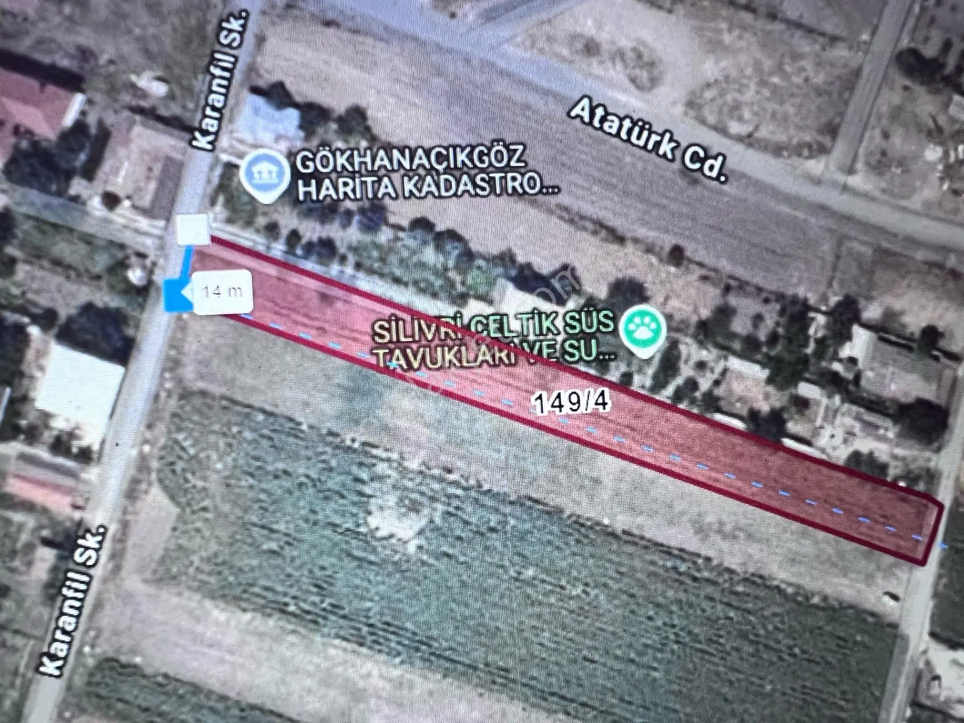 Silivri Çeltik Mahallesi Satılık 2686 M² Yatırımlık Tarla