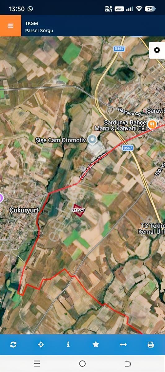 Tekirdağ Saray Ayaspasa Da Satılık 627 M2 Hise Tarla — fotoğraf 5