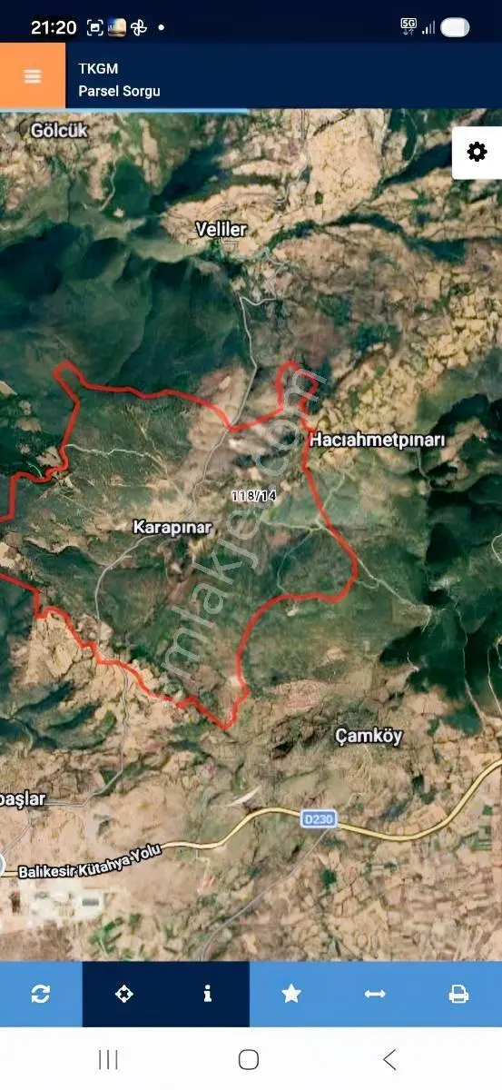 Balıkesir Dursunbey Karapınar Müstakil Tapulu Tarla — fotoğraf 3