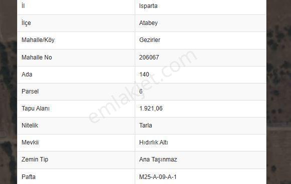 Atabey Gezirler'de 1920m2 Satılık Tarla — fotoğraf 16