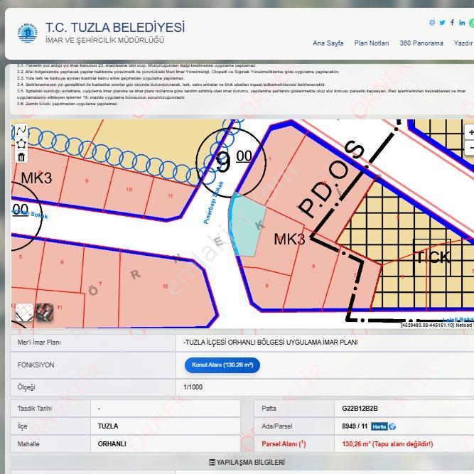 Tuzla Mescit Mahallesinde Uygun Fiyat Satılık 130 M2 Arsa — fotoğraf 3