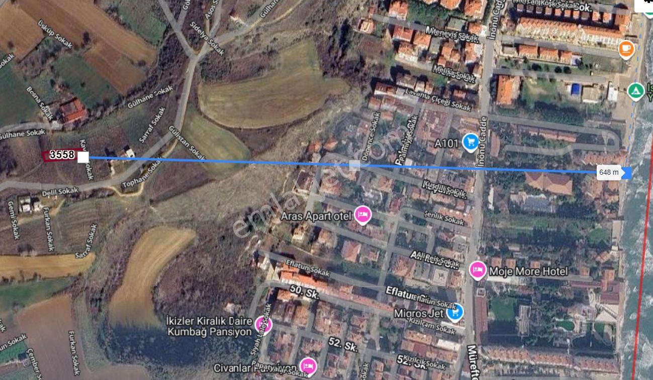 Tekirdağ Kumbağda 568 M2 3 Kat İmar Satılık Arsa Deniz Manzaralı — fotoğraf 6