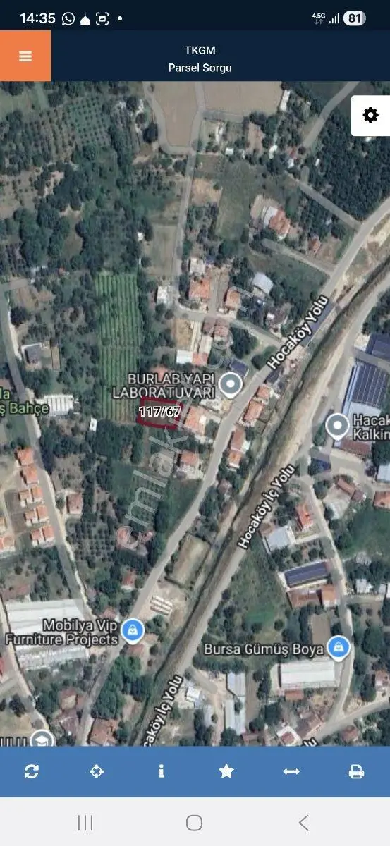 İnegöl Hocaköyde, Şehre Sadece 2 Km Mesafede, 770 M2 Arsa — fotoğraf 2