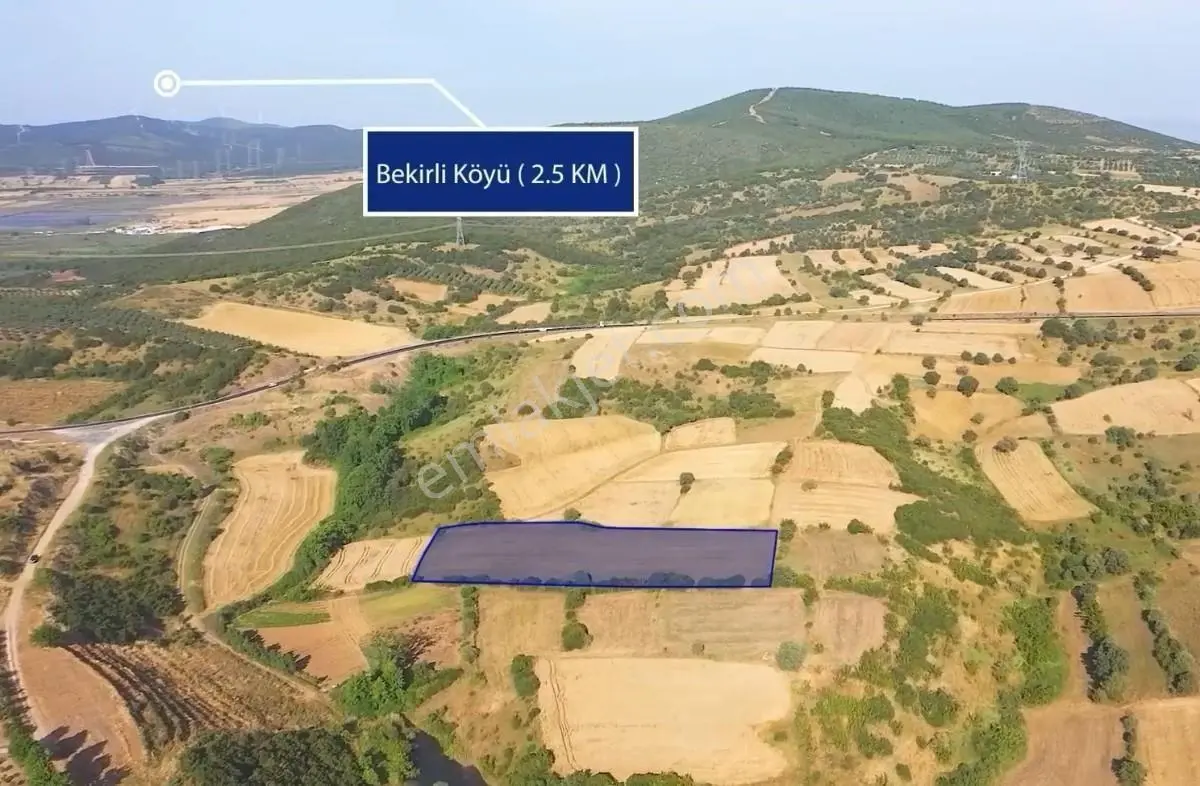 Çanakkale Biga Bekirli Köyü Gölet Manzaralı Yatırımlık Tarla