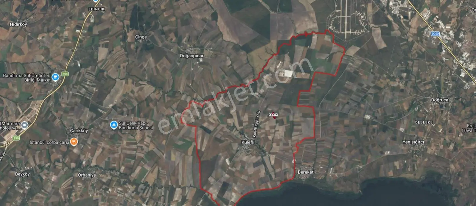 Külefli'de 21.460 M2 Yola Ve Köye Yakın Satılık Tarla — fotoğraf 9