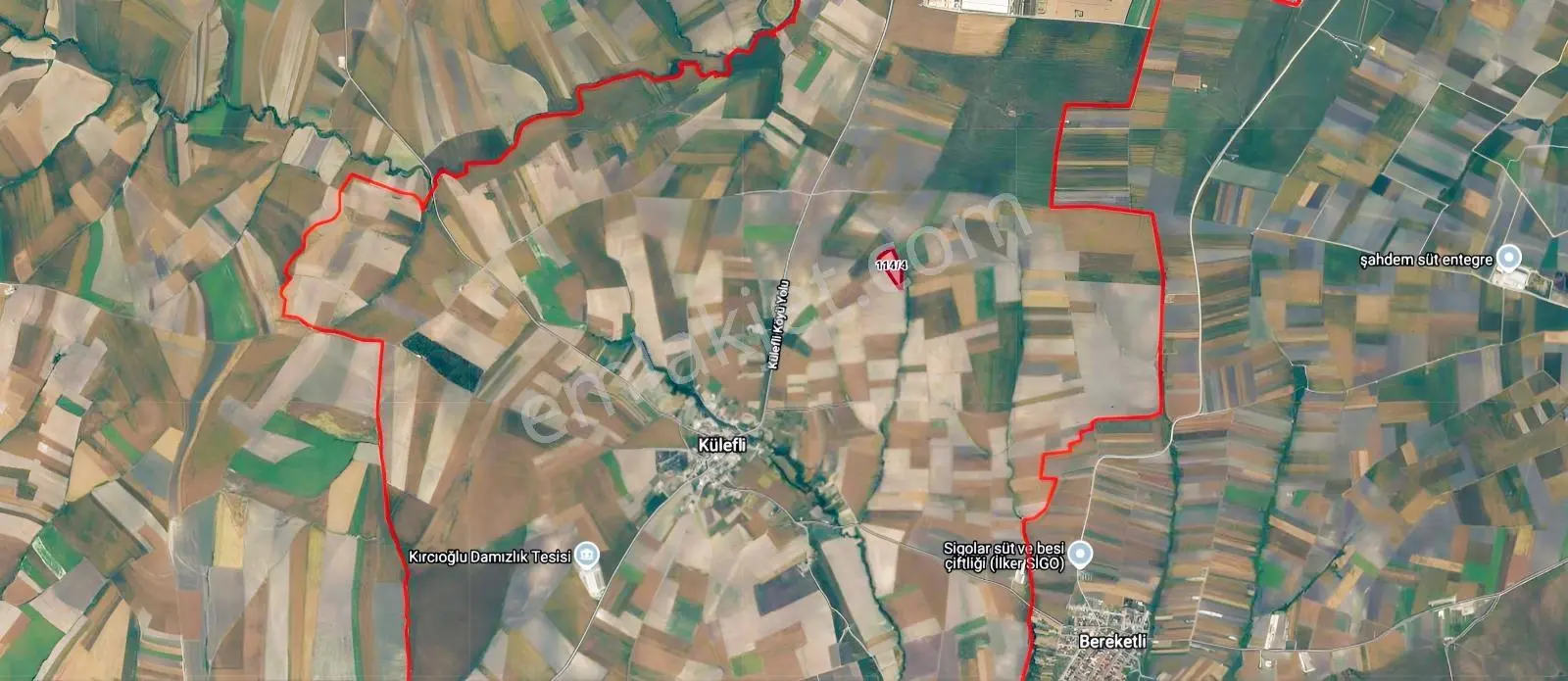 Külefli'de 21.460 M2 Yola Ve Köye Yakın Satılık Tarla — fotoğraf 11