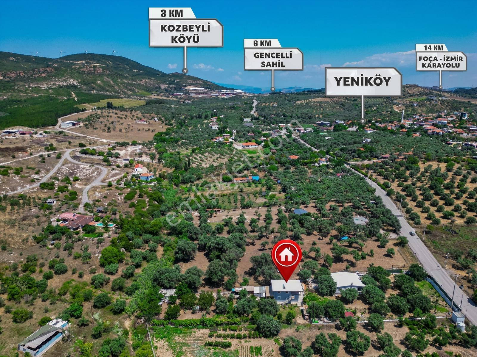 Foça Yeniköy'de 1.277 M2 Arsa Üzerinde Satılık Müstakil Ev — fotoğraf 21