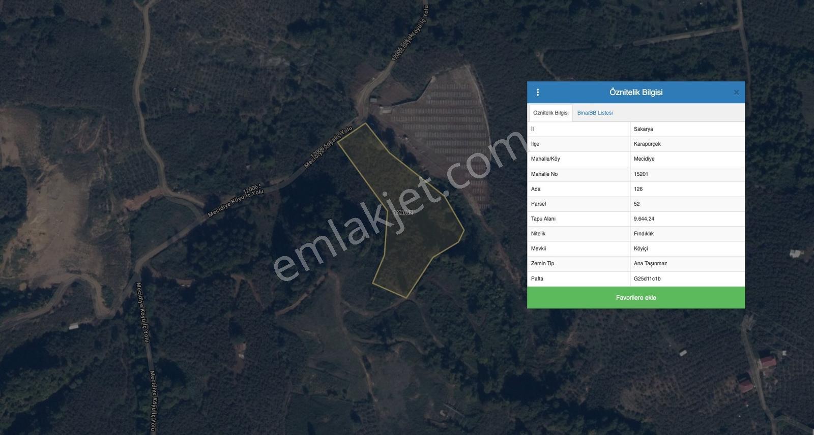 Sakarya Karapürçek Mecidiye'de Satılık 9644 M2 -fındıklık- Tarla — fotoğraf 18