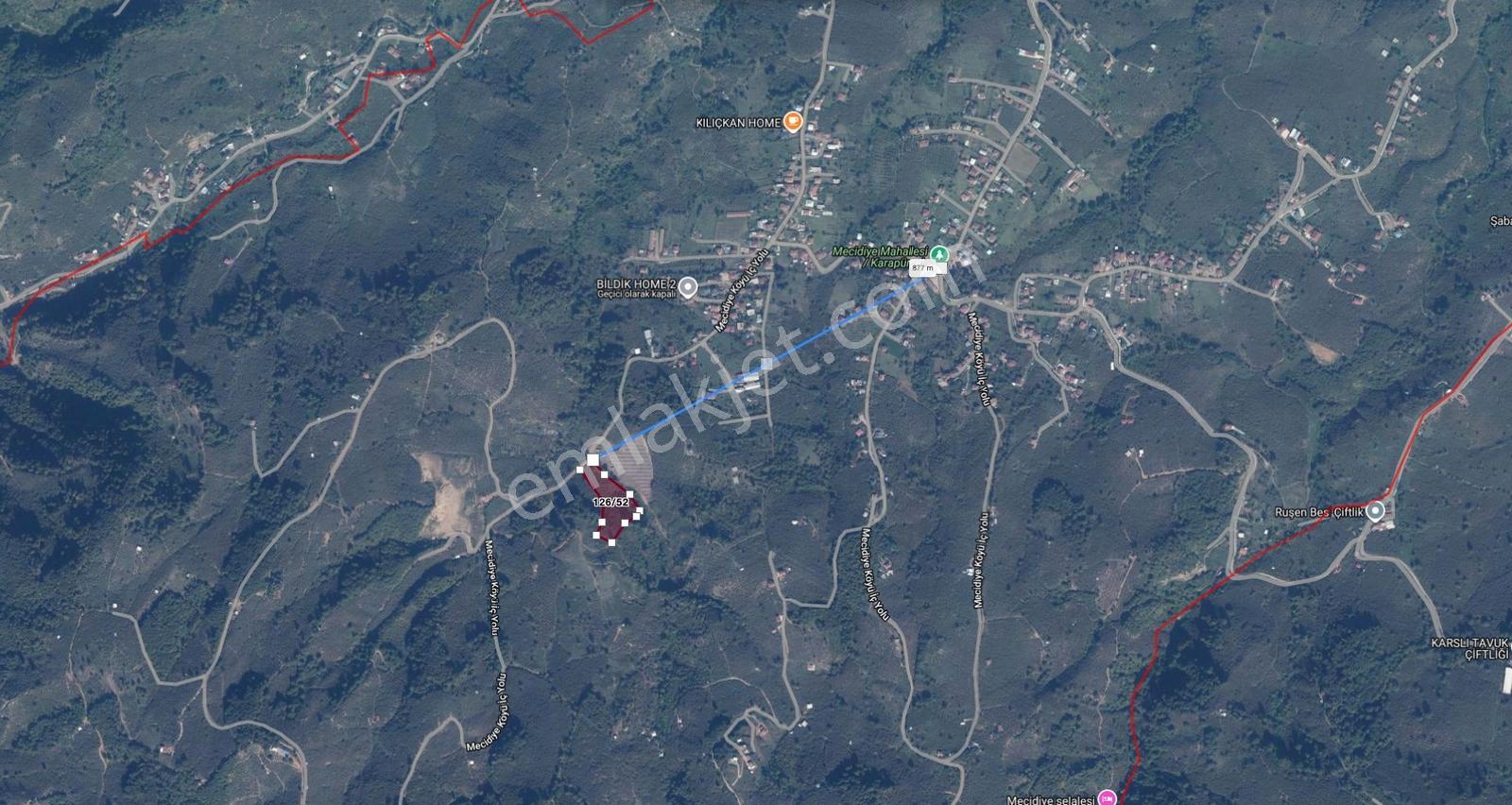 Sakarya Karapürçek Mecidiye'de Satılık 9644 M2 -fındıklık- Tarla — fotoğraf 21