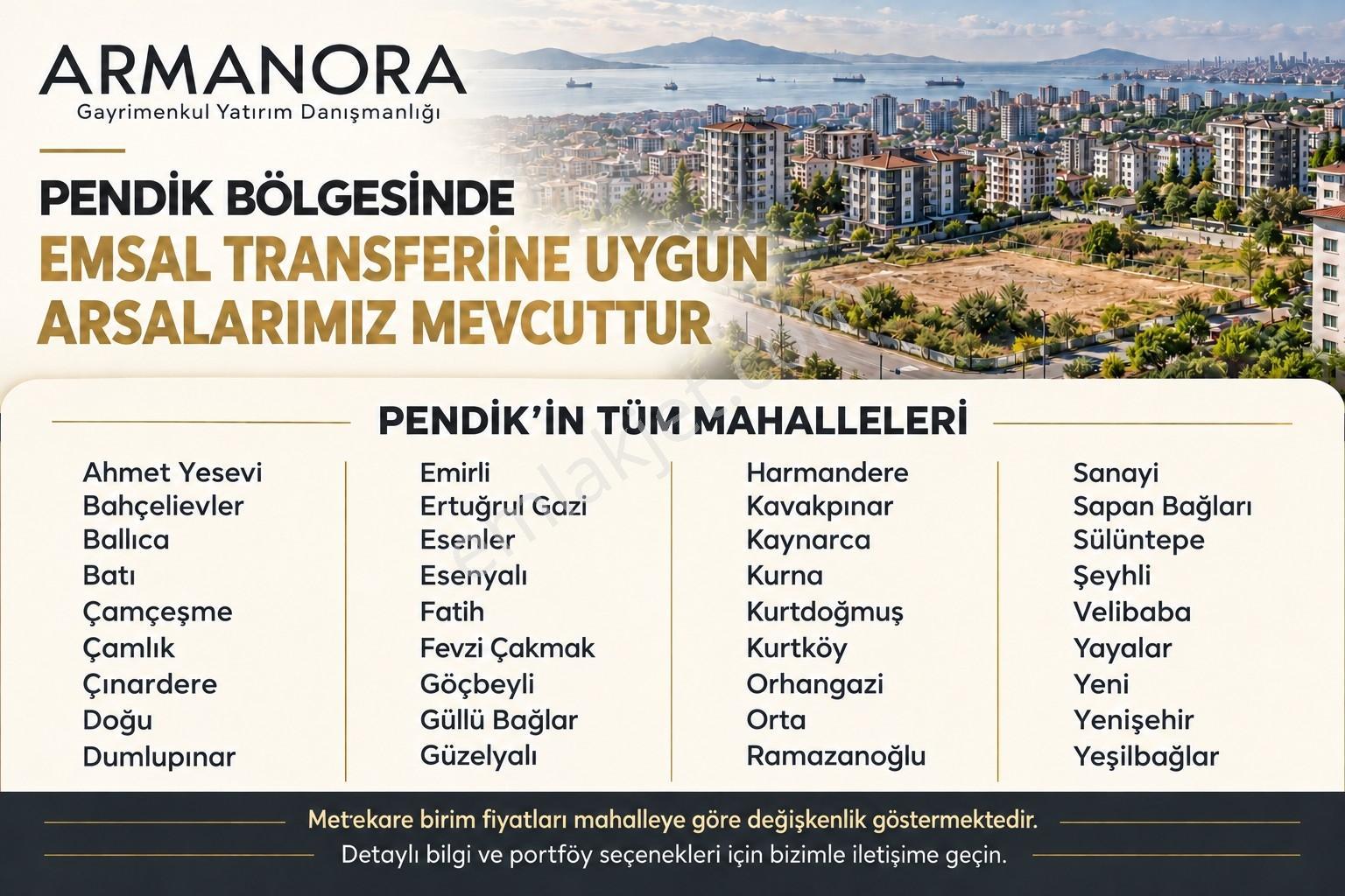 Pendik'te Emsal Transferine Uygun Arsalarımız Bulunmaktadır — fotoğraf 2