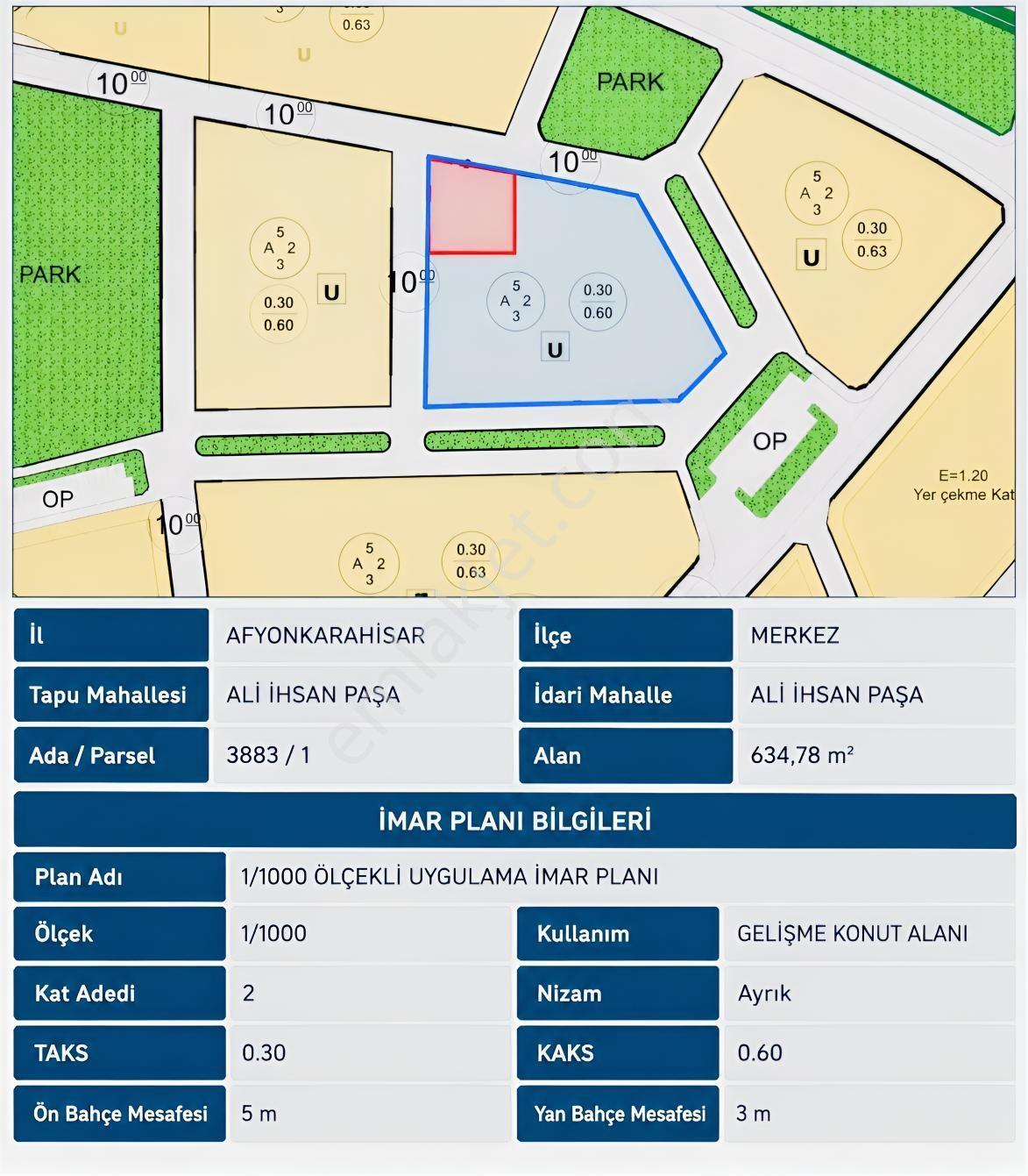 Alihsanpaşada İmarlı Villa Arsası 635 M²