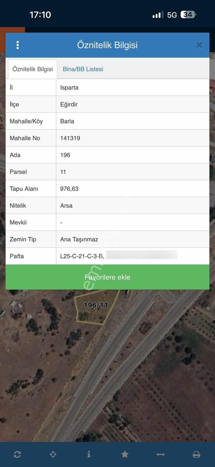Isparta Eğirdir Barla Ana Yol Üstü Projeli Satılık Arsa