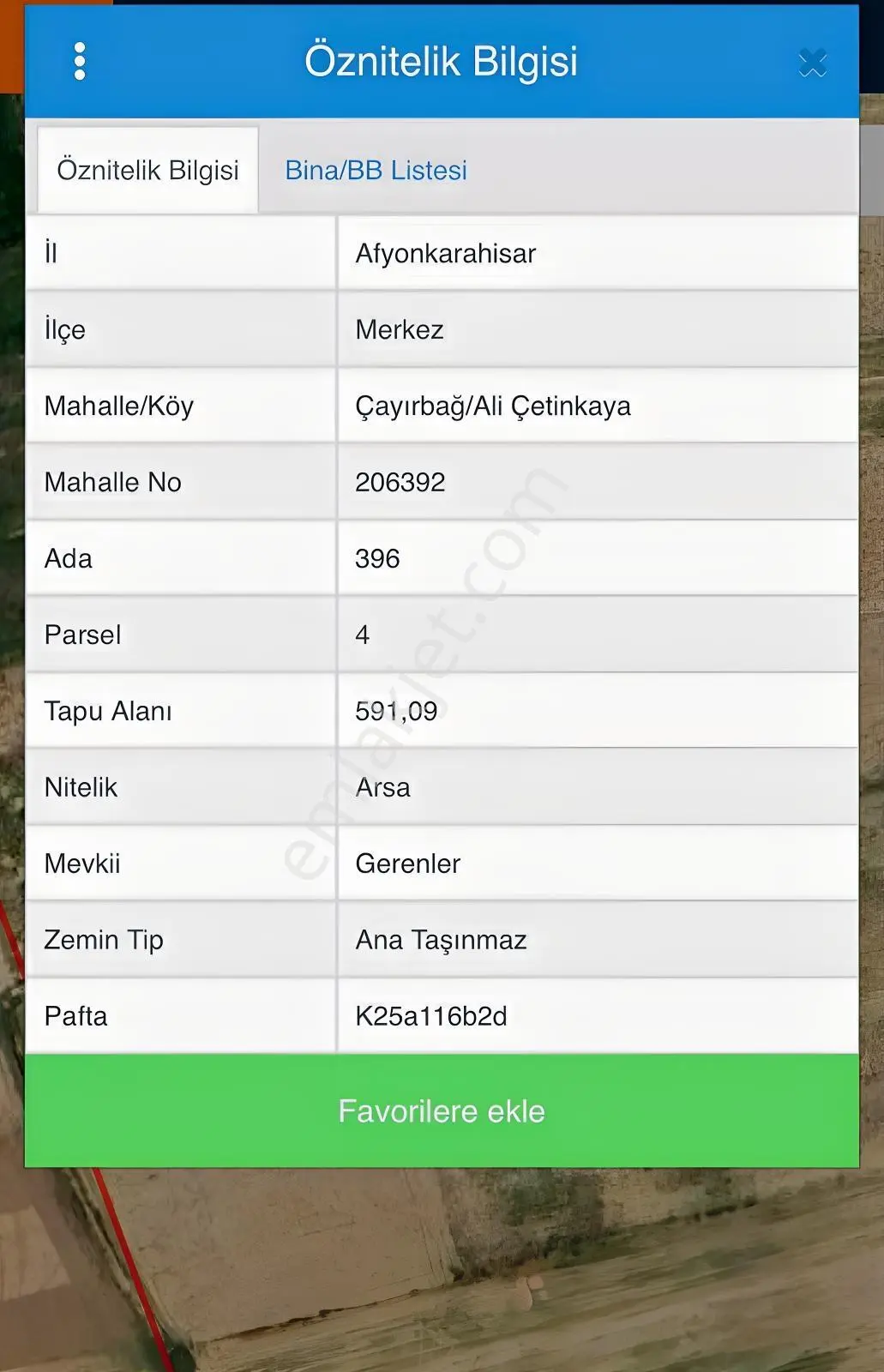 Çayırbağ Ali Çetinkaya 591 M² B+3 Kat %30 İmarlı Konut Arsası