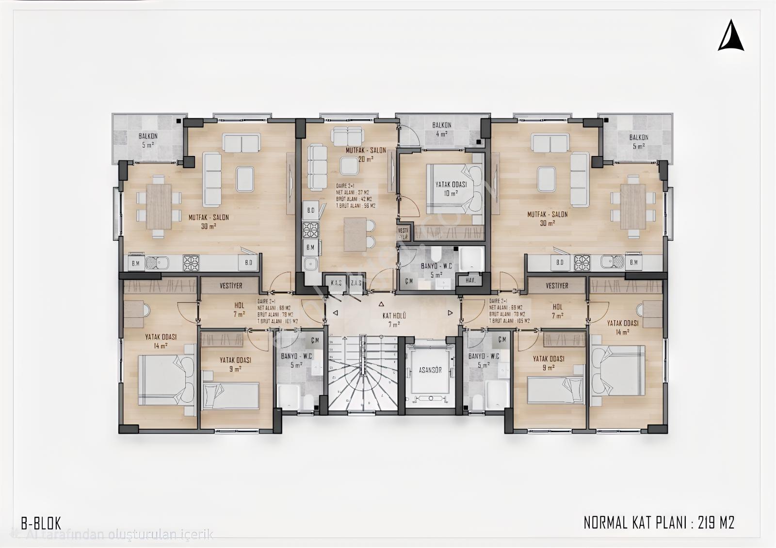 Century21 Den Cumhuriyetde Satılık 90-95-145-160m2& 2+1&3+1&4+1 — fotoğraf 9
