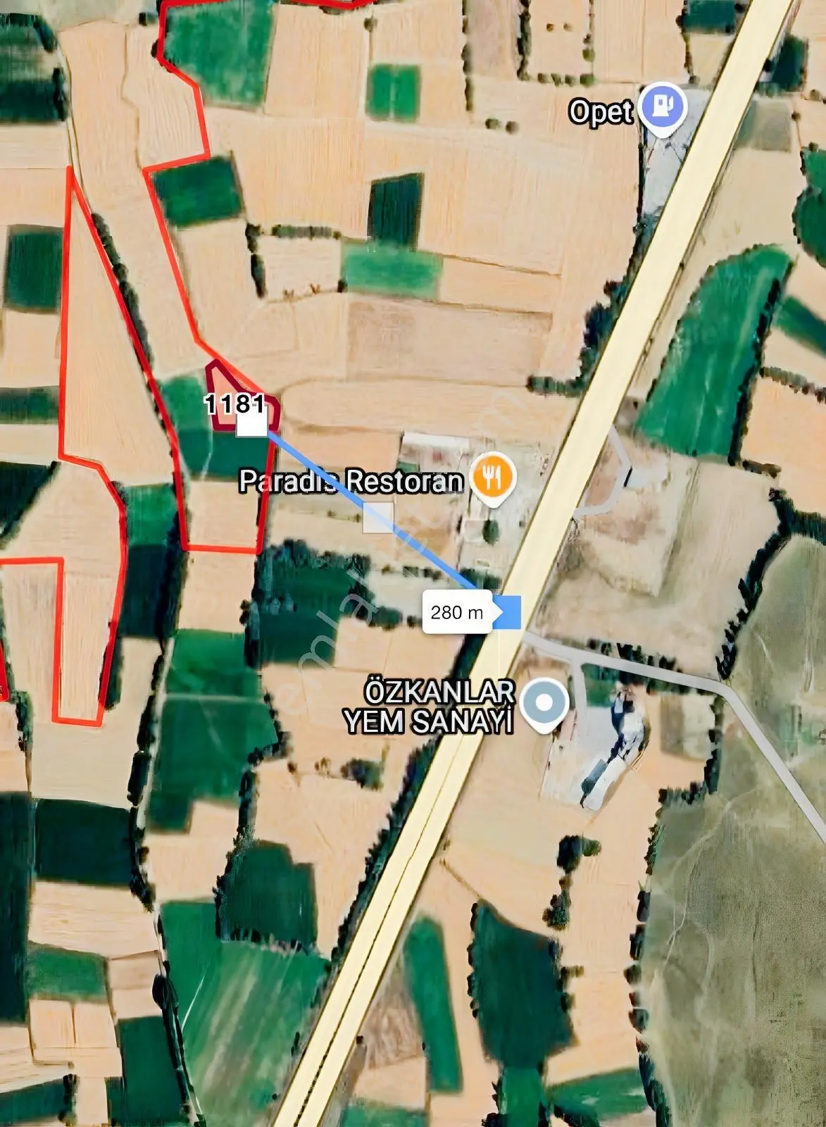 Ana Yola 280 Metre Mesafede Değerli Satılık Arsa — fotoğraf 3