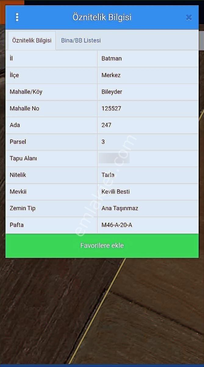 Emlak 72'den Binatlı Köyünde İmara Sıfır Satılık Tarla — fotoğraf 2