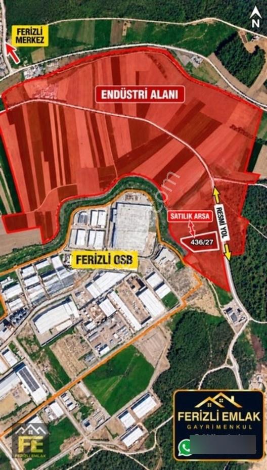 Ferizli Osb Sıfırında Endüstri Alanında 2.873 M² Satılık Arazi — fotoğraf 4