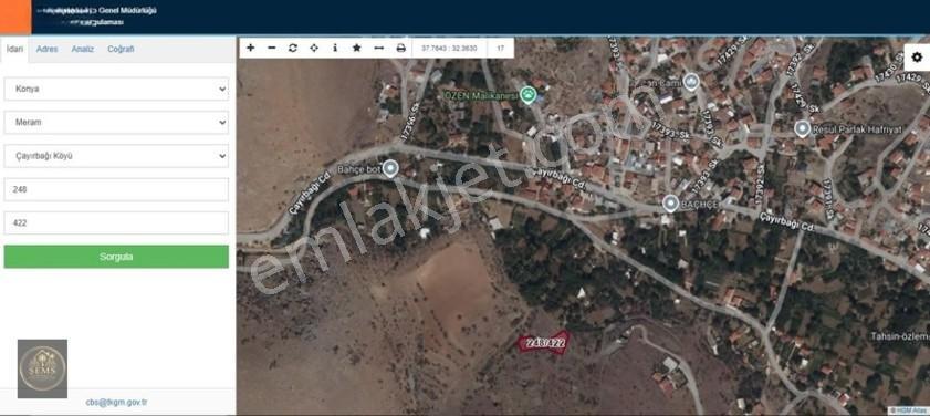 Meram Çayırbağında Yerleşim Yerine Yakın 1104 M2 Bağ