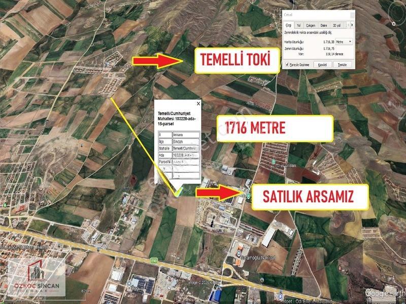 Temelli Cumhuriyet'te 344m2 Sanayi Depolama Alanı Arsası — fotoğraf 2