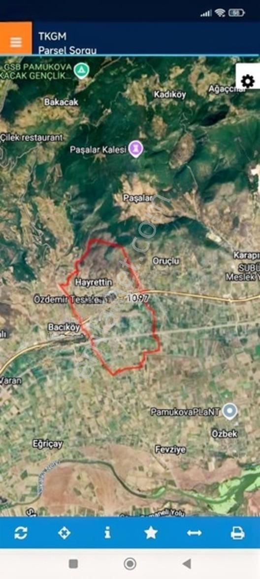 Acil Satılık Tarla 1.629m2 Tek Tapu — fotoğraf 3
