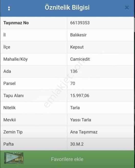 Baker'den Kepsutda 15.997 M2 Tarla Hem Yatırım Hem Kira Getirisi — fotoğraf 3
