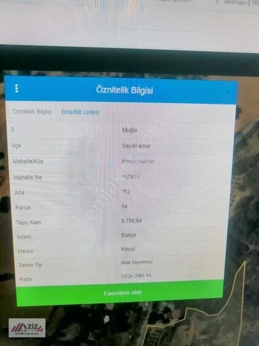 Seydikemer Hacıosmanlar Mah Köyçiçi İmarlı Satılık Yer — fotoğraf 2