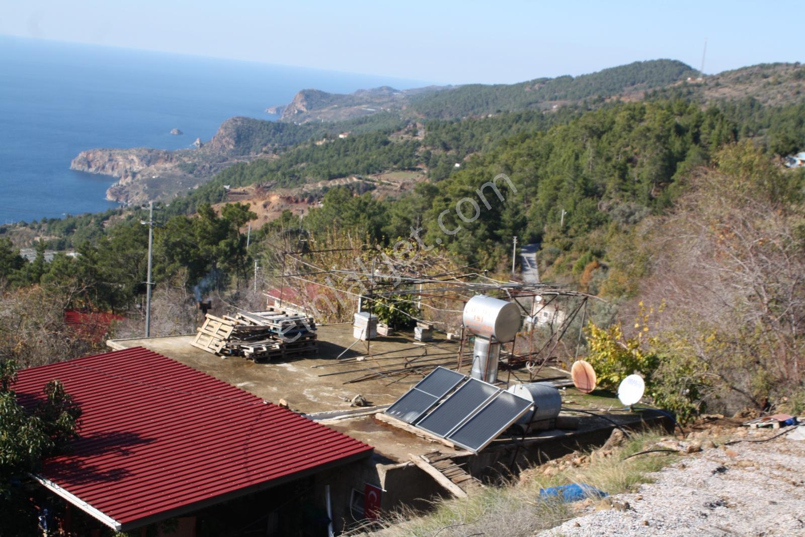 Gazipaşa Satılık Deniz Manzaralı 3 Villalık Arsa Zeytinada — fotoğraf 6