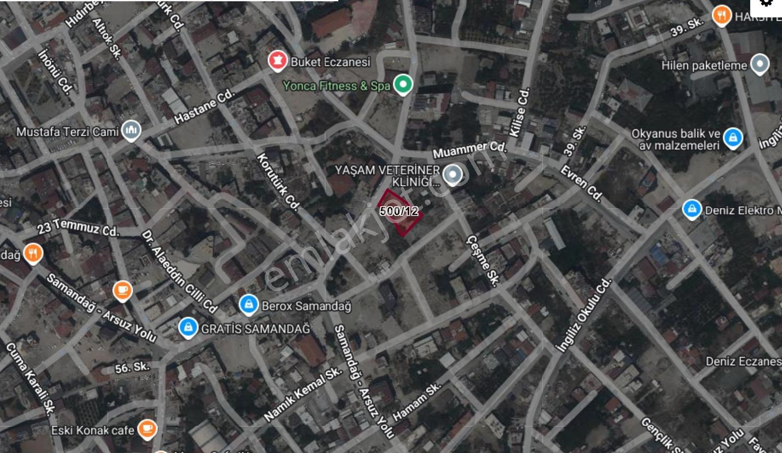Samandağ Cumhuriyet Mah.'de/konut+ticari/15m.'lik Caddede/arsa — fotoğraf 2