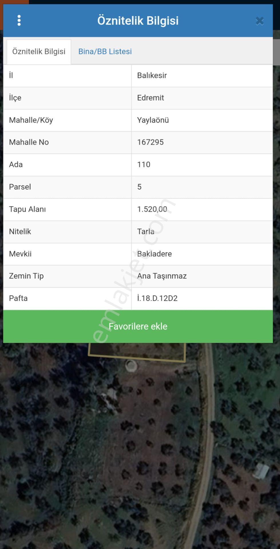 Edremit'te Deniz Manzaralı Satılık Tarla 1520m² — fotoğraf 5