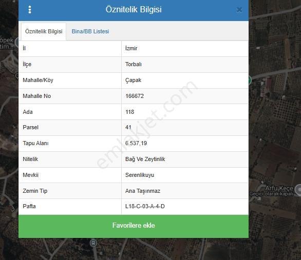 Akalın'dan Torbalı Çapanda 1.300 M2 Satılık Bağ Zeytinlik Alanı — fotoğraf 3