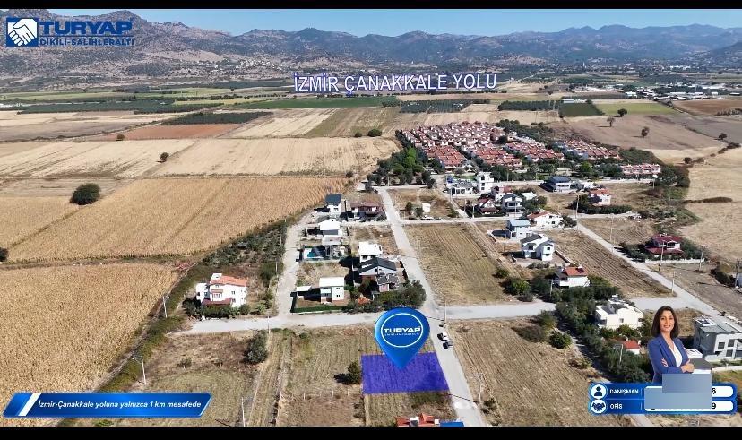 Dikili Salihlerde Kadastral Yola Cepheli 320 M² Satılık Arsa — fotoğraf 2