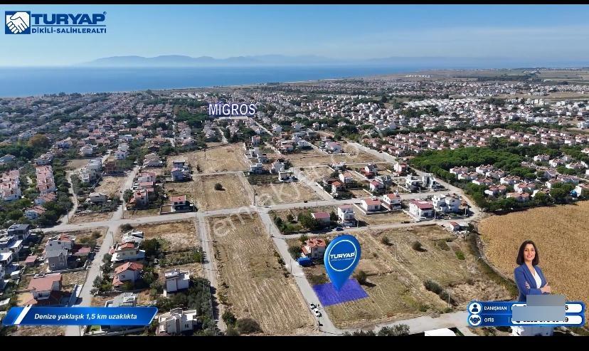 Dikili Salihlerde Kadastral Yola Cepheli 320 M² Satılık Arsa — fotoğraf 4