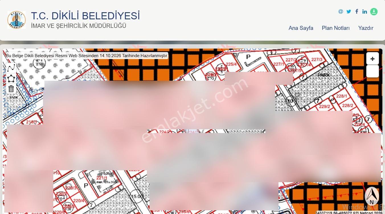 Dikili Salihlerde Kadastral Yola Cepheli 320 M² Satılık Arsa — fotoğraf 8