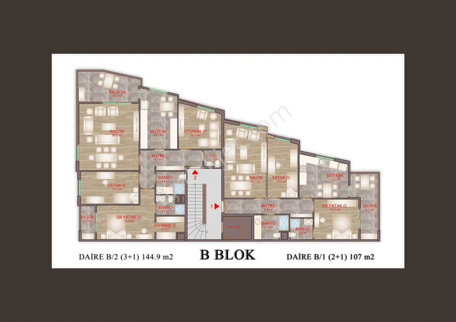 Rw Lıfe// Dede Mah. Sıfır 2+1 Satılık 110m2 Daire — fotoğraf 6