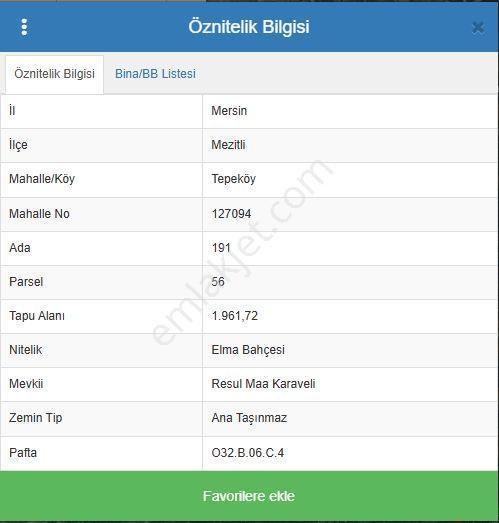 Fa'dan Mezitli Tepeköy'de Yola Cepheli 1.961 M² Satılık Bahçe — fotoğraf 5