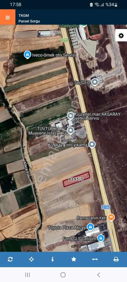 Aksaray Eymen Emlaktan Satlik Ticari Arsa Bahcesarayda — fotoğraf 2